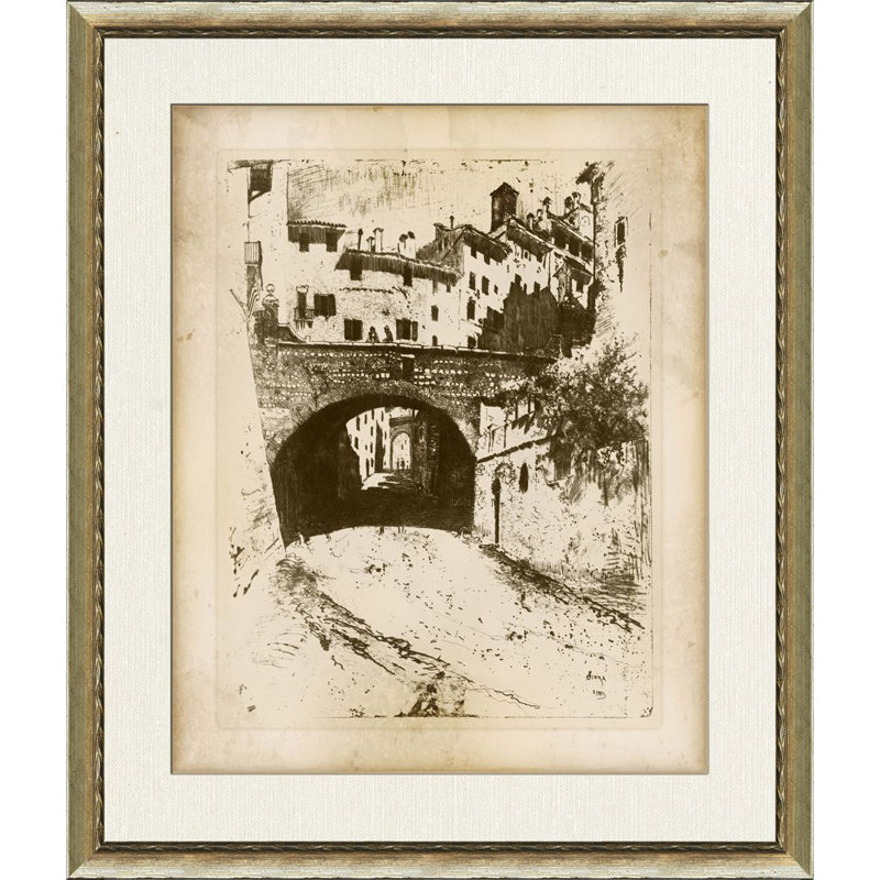 Archway Siena - Peinture encadrée sur papier