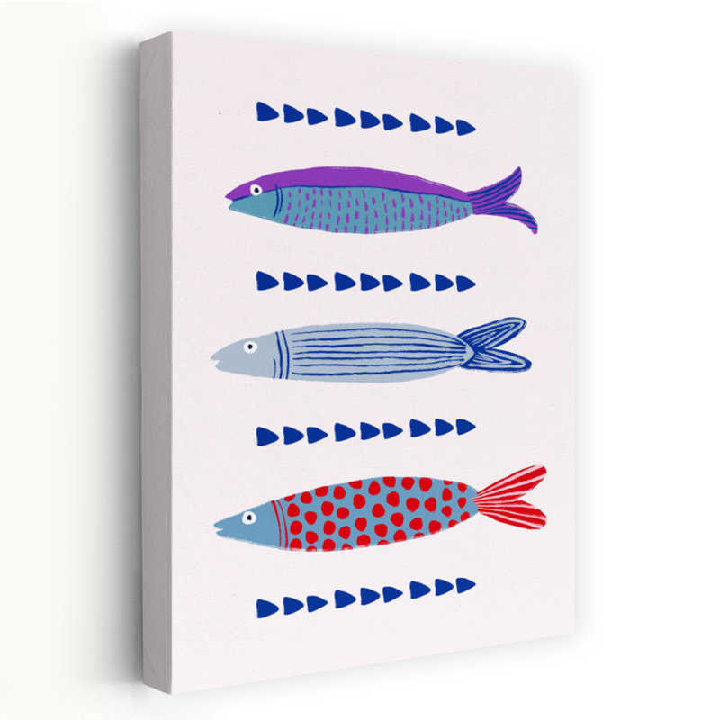 Art mural de poisson moderne et minimaliste, H 48 po x l 32 po