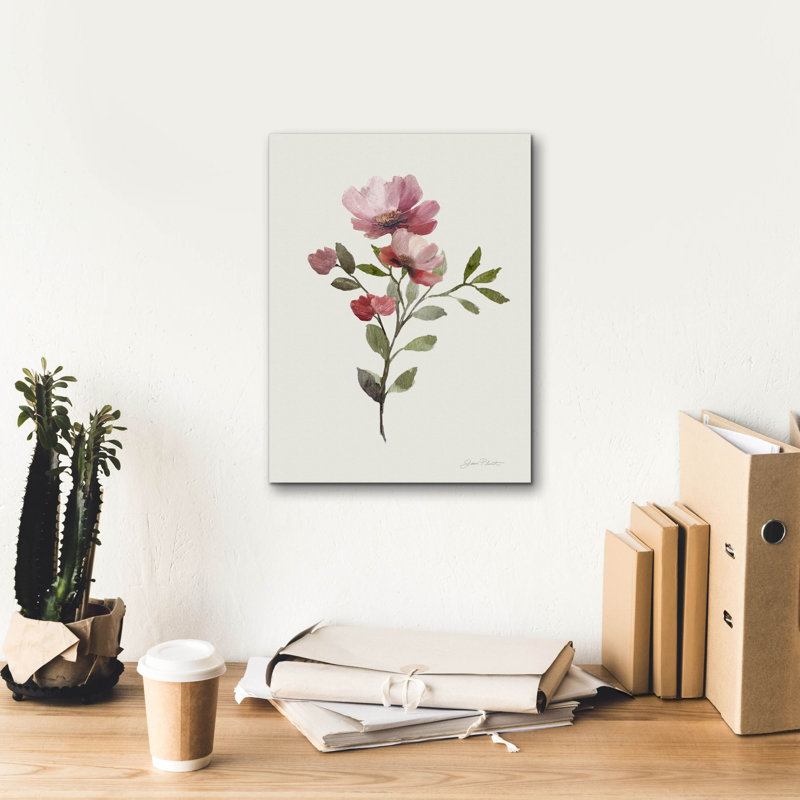  «Desert Flower Bouquet I» par Jean Plout, art mural sur toile, 12 po x 16 po