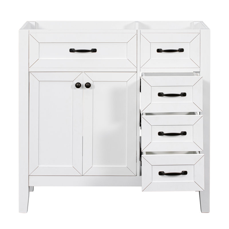 Armoire de meuble-lavabo moderne blanc, bois massif et panneau de fibres à densité moyenne, solution de rangement pour salle de bain