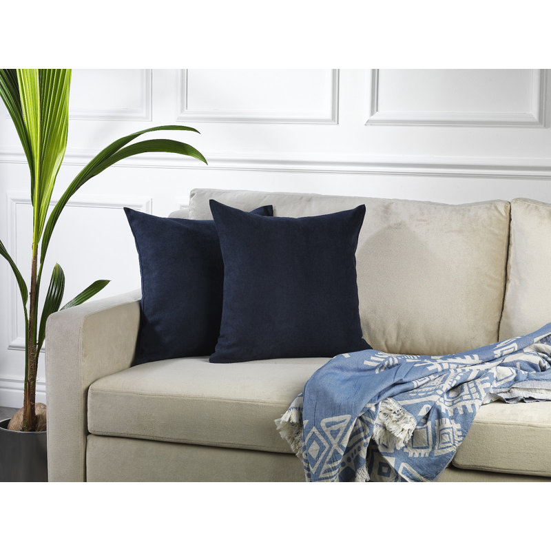 Decorative Throw Cushion Covers, 12" H x 20" W, Royal Blue