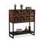 Console rectangulaire en bois massif noyer-1445789613