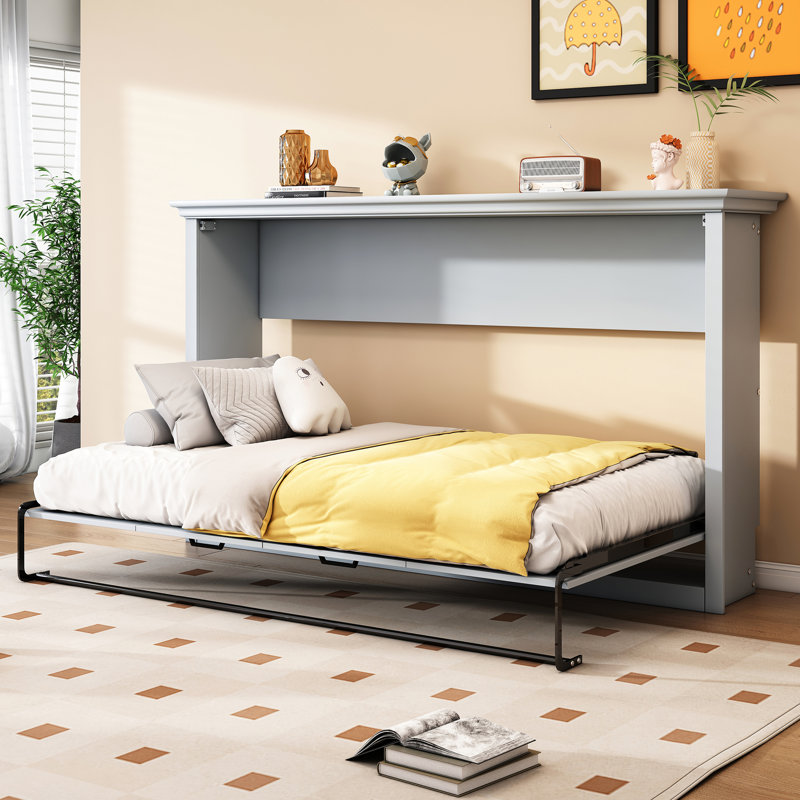 Lit escamotable simple peu encombrant qui peut être plié sans effort dans une armoire pour une utilisation optimale de la pièce et un confort optimal
