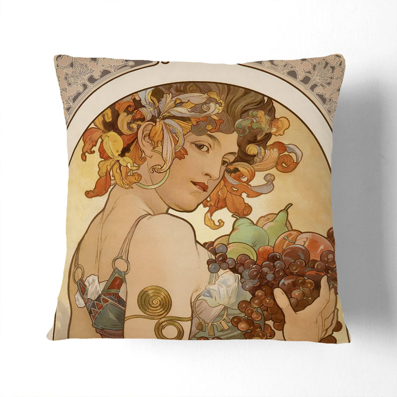 Square Cushion, 40cm H x 40cm W x 15cm D, White