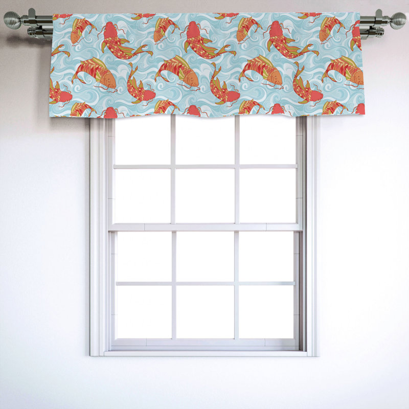 Sateen Ruffled Window Valance