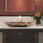 MEJE 24-Inch Unique Lotus Leaf Flower Shape Bathroom Vessel Sink, Above Counter Porcelain Ceramic Vessel Vanity Sink, Art Basin (Include Pop Up Drain)-98755261