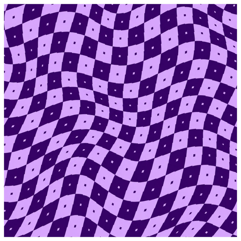 Tapis de bain mauve à carreaux mauve, L 24 po x L 17 po