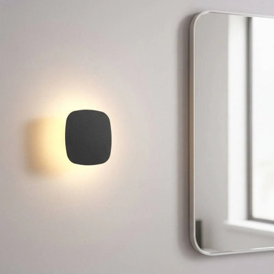 UltraBeam 6 Watt LED Square Bathroom Wall Light 600 Lumen Width 180mm