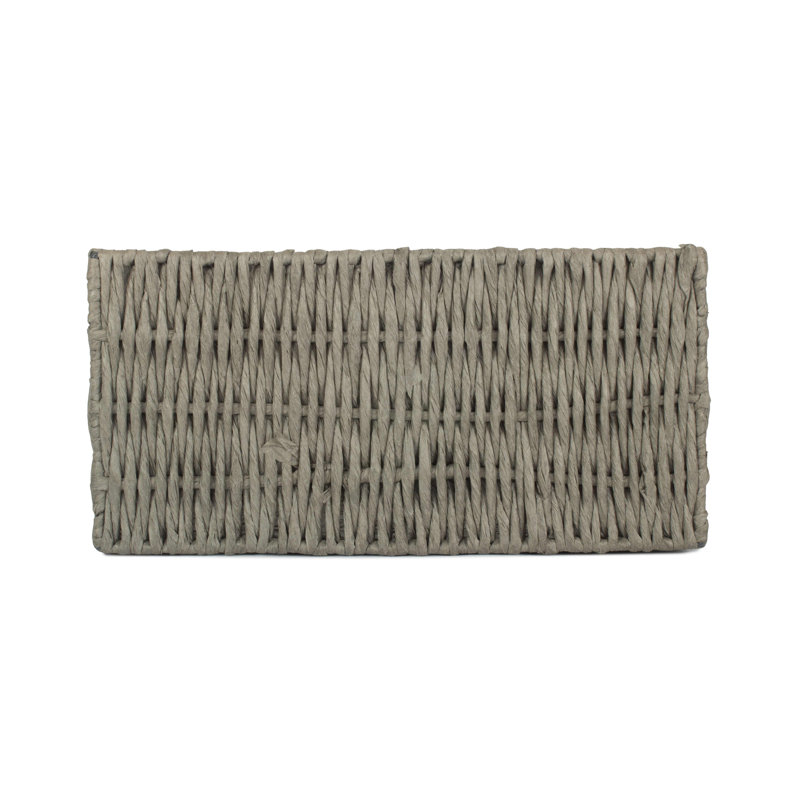 Wicker Paper Rope Storage Basket, 20cm H x 37cm W x 25cm D