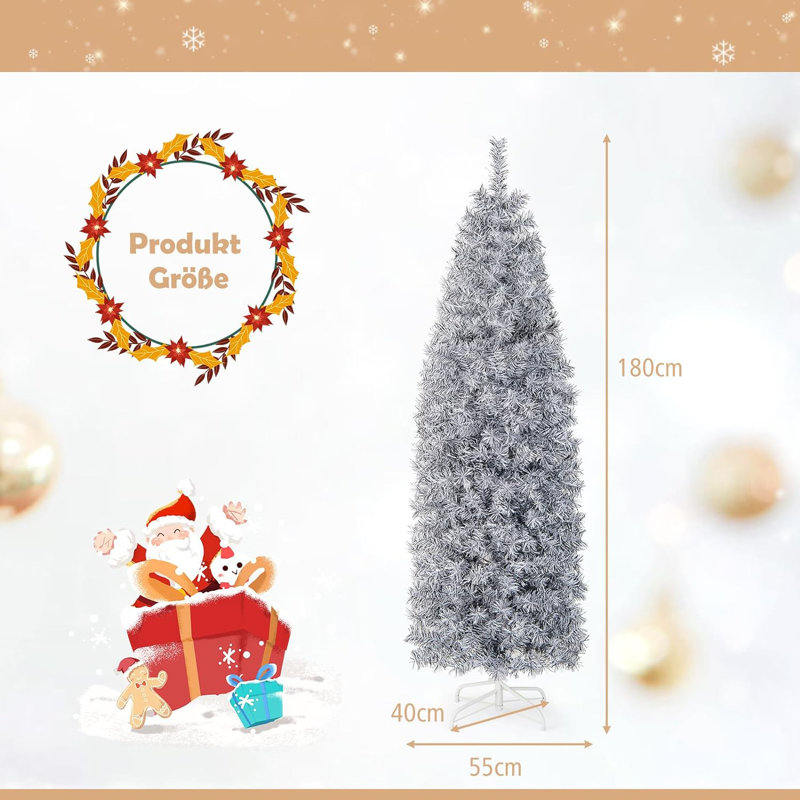 Lighted Artificial Pine Christmas Tree