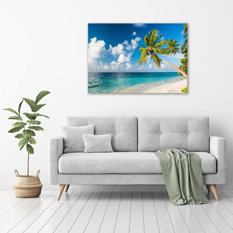 Maldives Beach - Wrapped Canvas Print