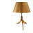 Hanston Red Bell Gold Buffet Table Lamp