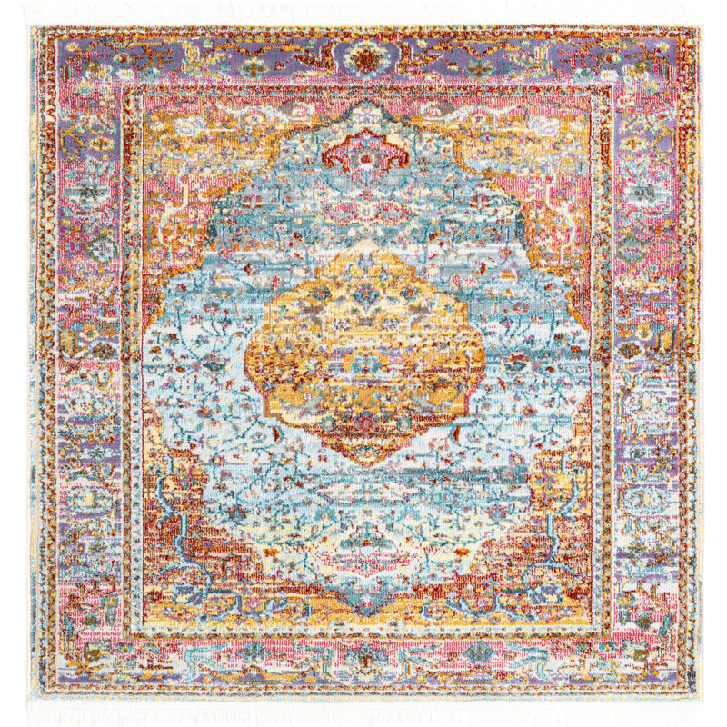 Oriental Indoor Rug, Square 4'
