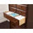 Commode en bois massif 8 tiroirs l 42 po Solvig