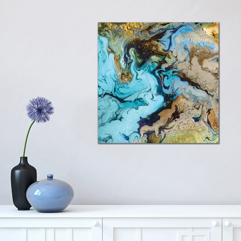 Marble I by Eva Watts - Wrapped Canvas Painting, 45.72 cm H x 45.72 cm W x 3.175 cm D