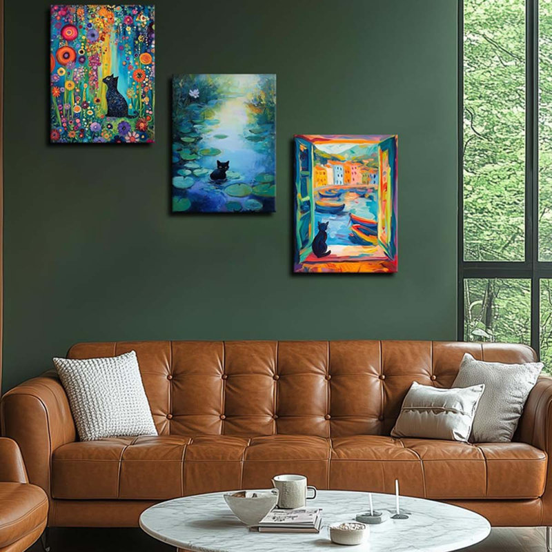 3 Piece Wrapped Canvas Print, 40" H x 30" W