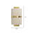 Carousel 1-Light Wall Sconce, Off-White