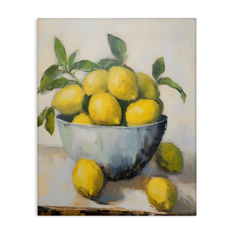 Nature morte au citron, design par Creative Studio, H 20 po x l 16 po