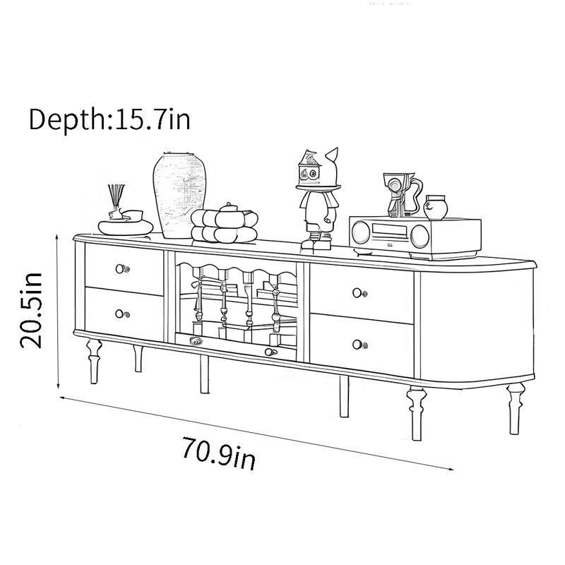 Meuble télé rétro, 70.9", Noir / noyer noir