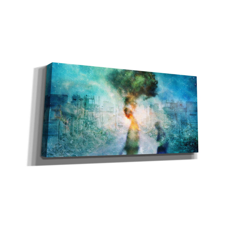 «The Blame» par Mario Sanchez Nevado, art mural sur toile, H 12 po x l 24 po x P 0,75 po
