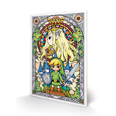 Stained Glass - No Frame Print on Wood