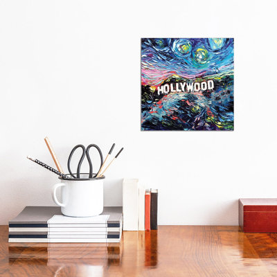 Van Gogh Never Saw Hollywood by Aja Trier - Wrapped Canvas Print