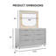 Commode 6 tiroirs avec miroir Merlyne