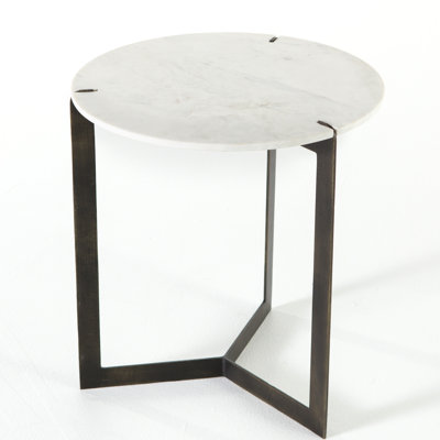 Table de bout avec pieds en marbre Jolle