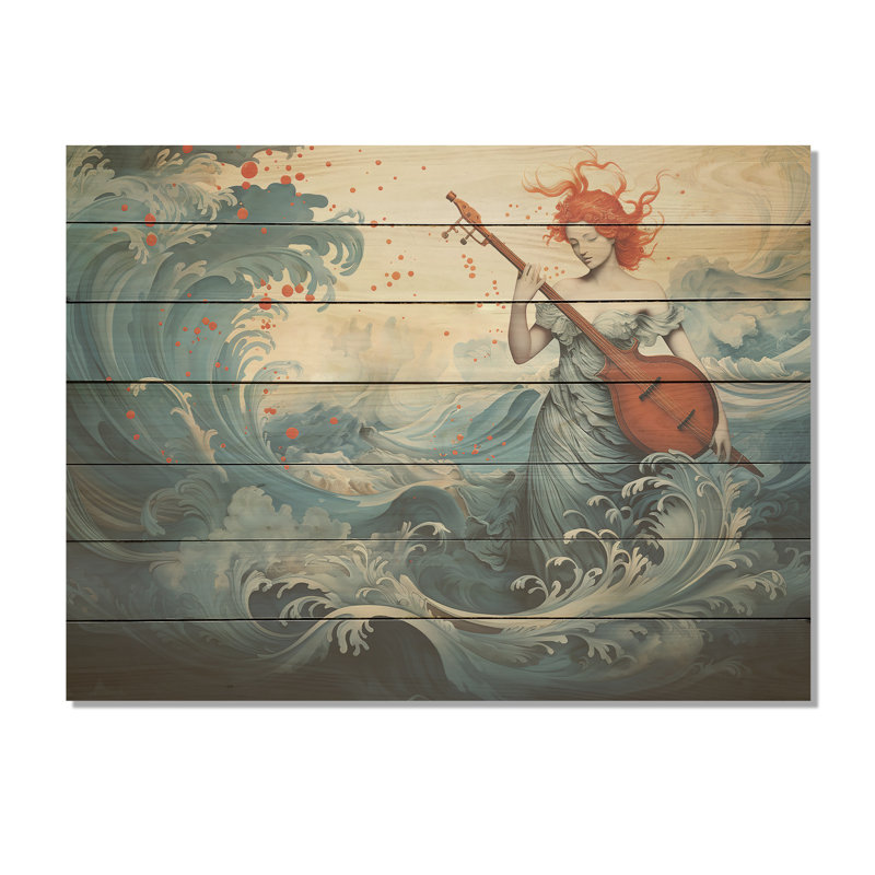 Aquarelle Vénus - Mythologie - Classiques sur bois, null