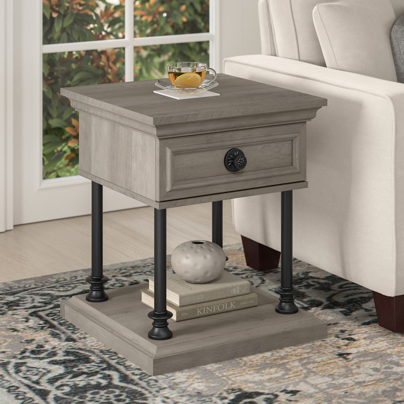 Table de bout avec rangement Huckins Block