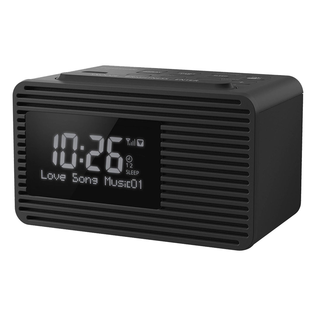 Contemporary Digital Electric Alarm Tabletop Clock White