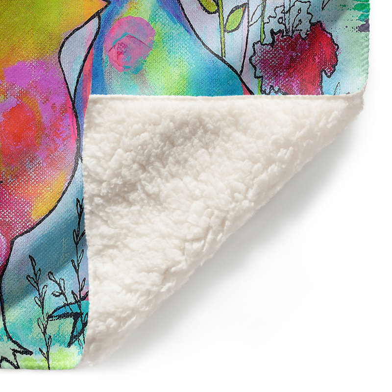 Couverture sherpa doux aimée, l 51 po x L 60 po