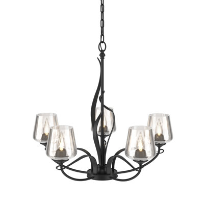 Lustre classique / traditionnel à 5 lumières de style bougie Flora