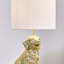 Lampe de table Golden Retriever 24,75 "avec abat-jour doré-1616125921-1616125920