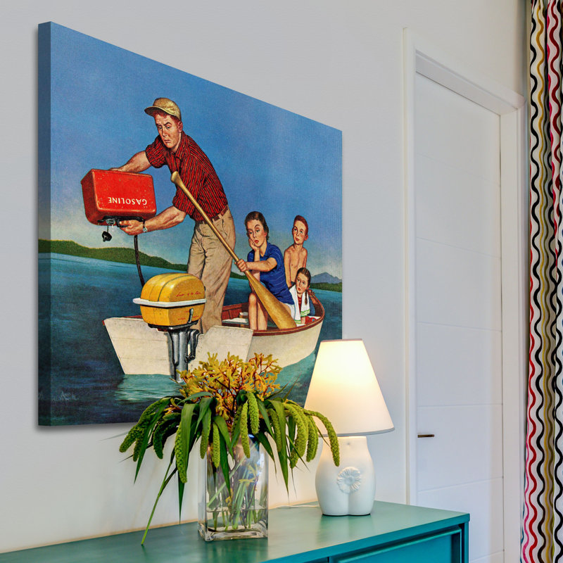 Row We're Out Of Gas by Amos Sewell - Wrapped Canvas Painting, 81cm H x 81cm W