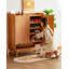 Armoire à chaussures en bois massif Nordic