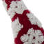 Fabric Gray Body Standing Gnome Snowflake Pattern Hat Set of 2 9.7" x 4.7" x 17.7"H Red/White