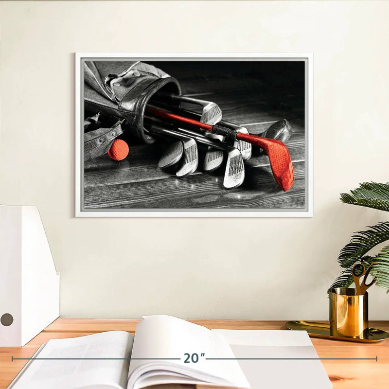 Équipement de golf, Cadre flottant blanc, 13 po x 9 po