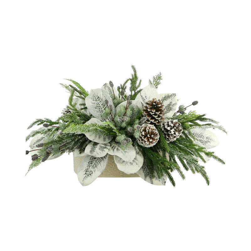 Magnolia Leaf Holiday Centerpiece