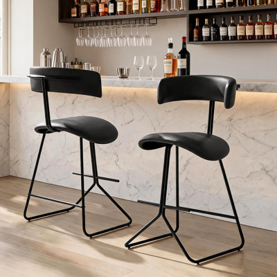 Bar Stools Set of 2,Modern Counter Height Bar Stools
