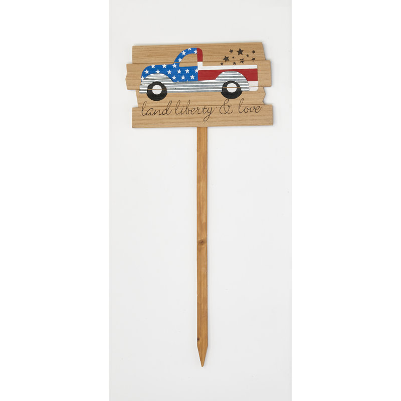 Piquet de jardin 33 "Fourth of juillet Pickup Truck