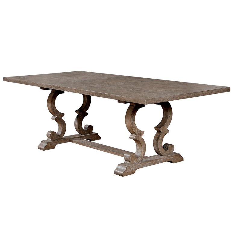 One Allium Way® Annora Extendable Trestle Dining Table & Reviews | Wayfair