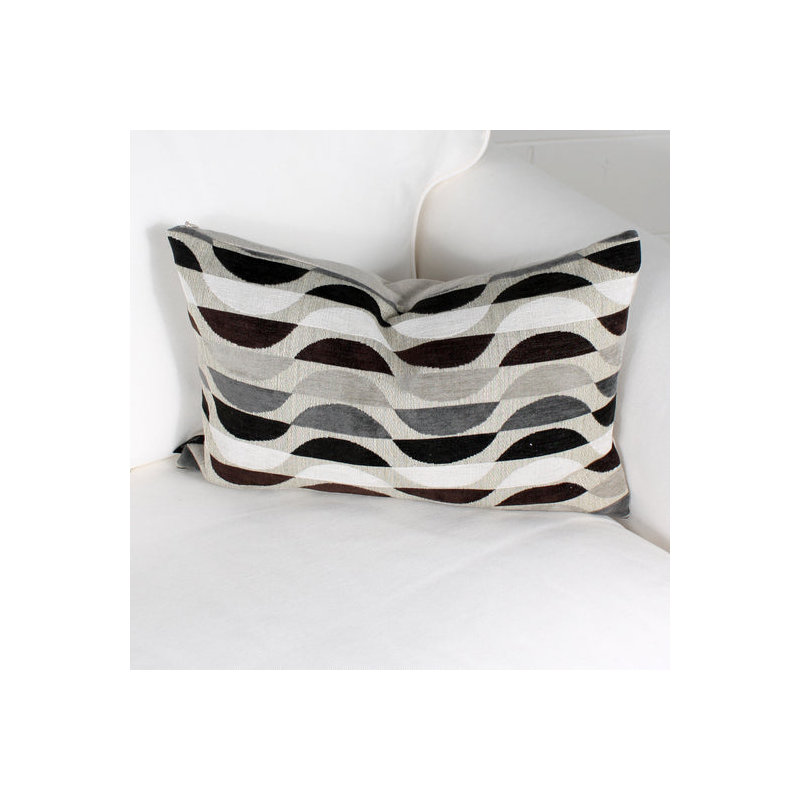 Coussin Damarni, Noir / brun / gris