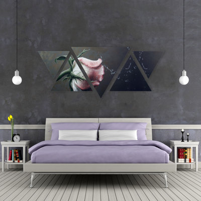 Rosa 5 Piece Painting Set on MDF