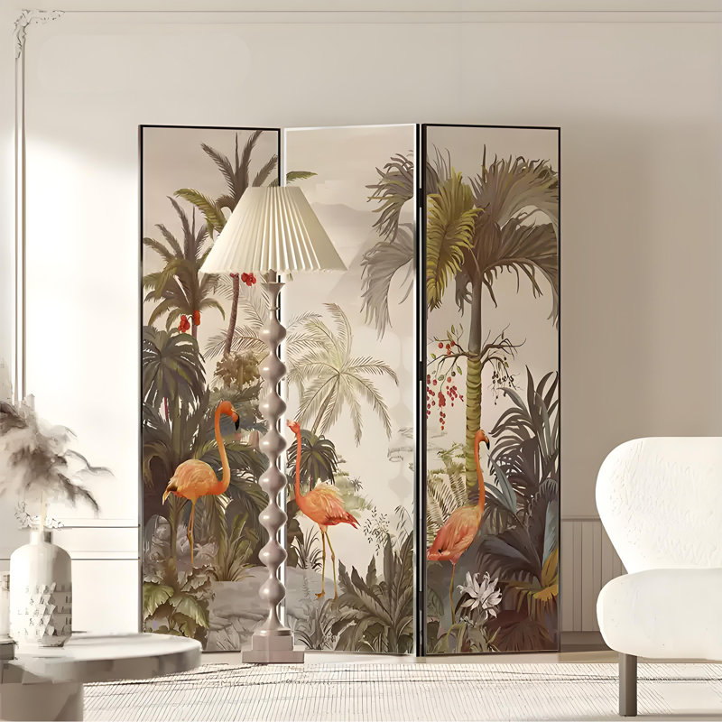Paravent Tropical Jungle, H 78,74 po x l 70,87 po x P 1,57 po