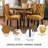 5-Piece Pedestal Dining Set-820932533-833632801