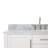 49'' Single Bathroom Vanity with Carrara Marble Top-85364435