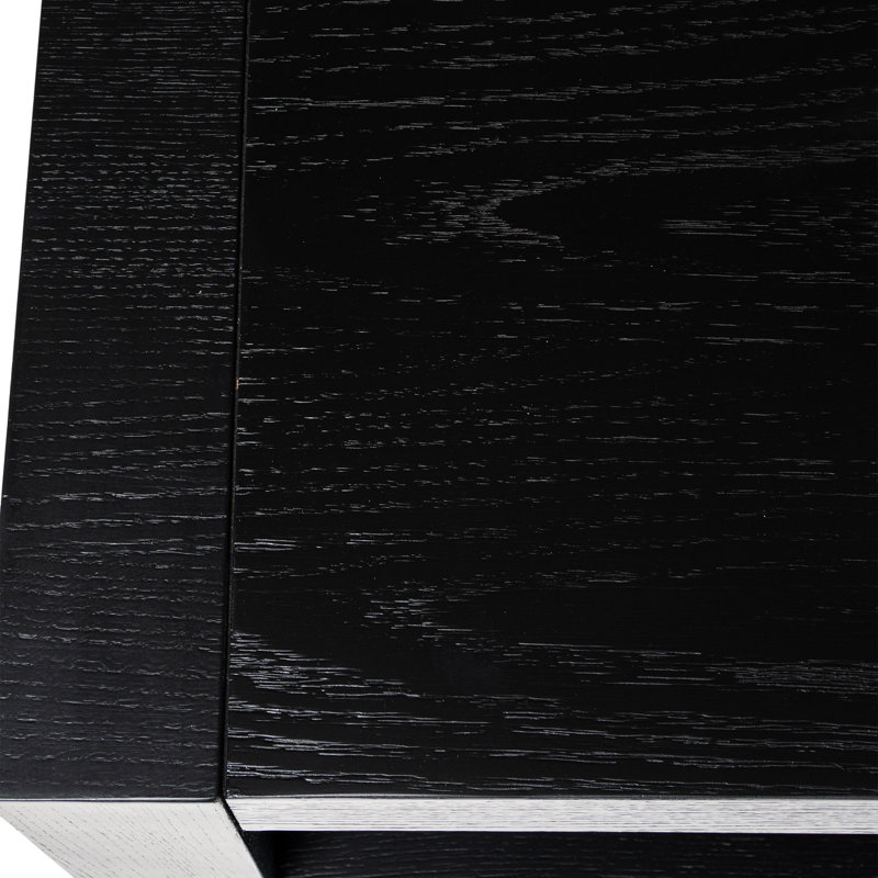 Artemis Black Rectangular Wooden Coffee Table with Storage