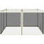 Filet de remplacement en filet 12 po X 12 po, crème, pour l'extérieur, avec fermetures à glissière et accessoires de fermeture à glissière pour tente