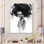 Portrait monochrome d'une femme afro-américaine III - peinture sur toile